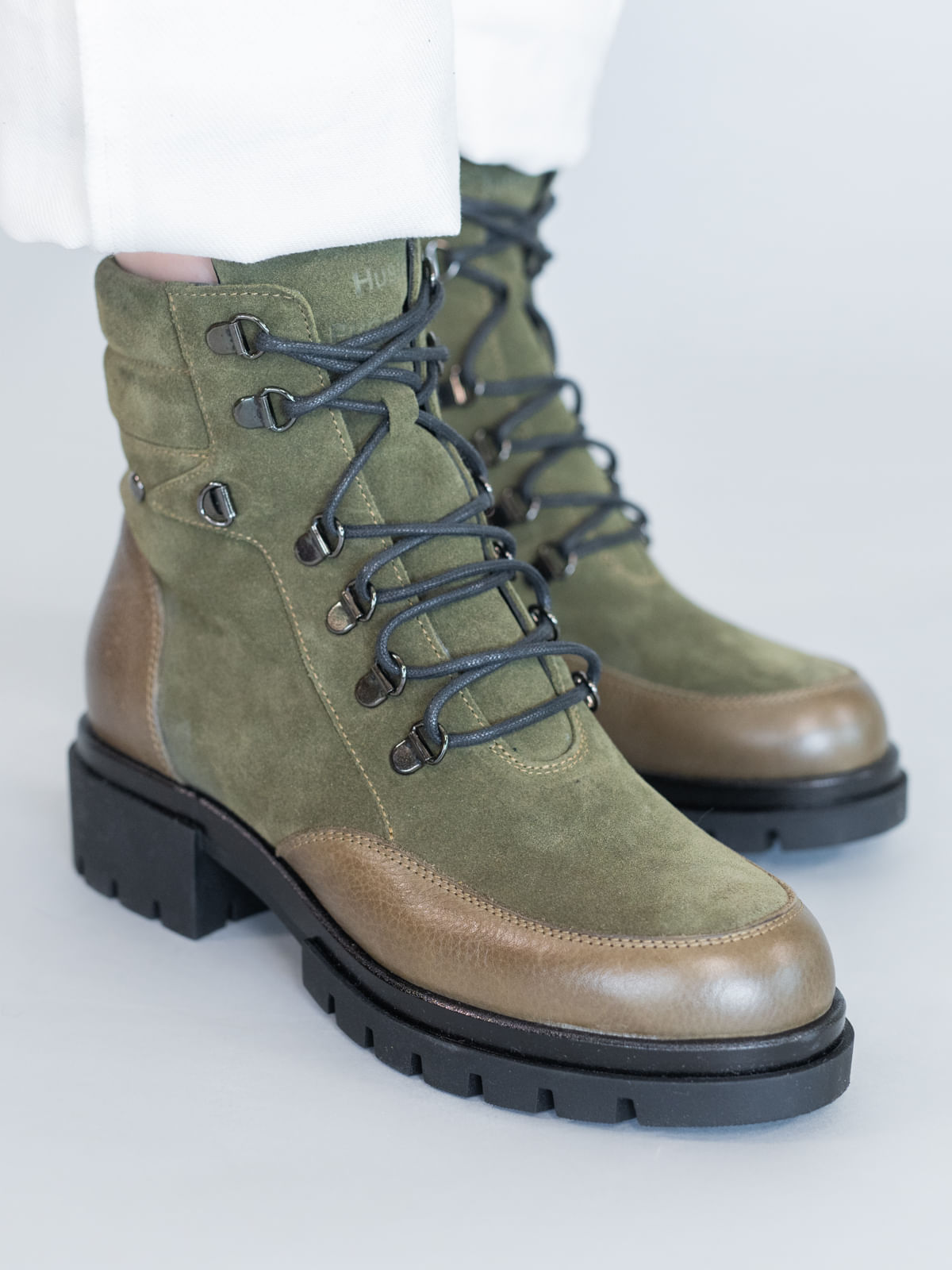 Botin Cuero Mujer Holborn Verde