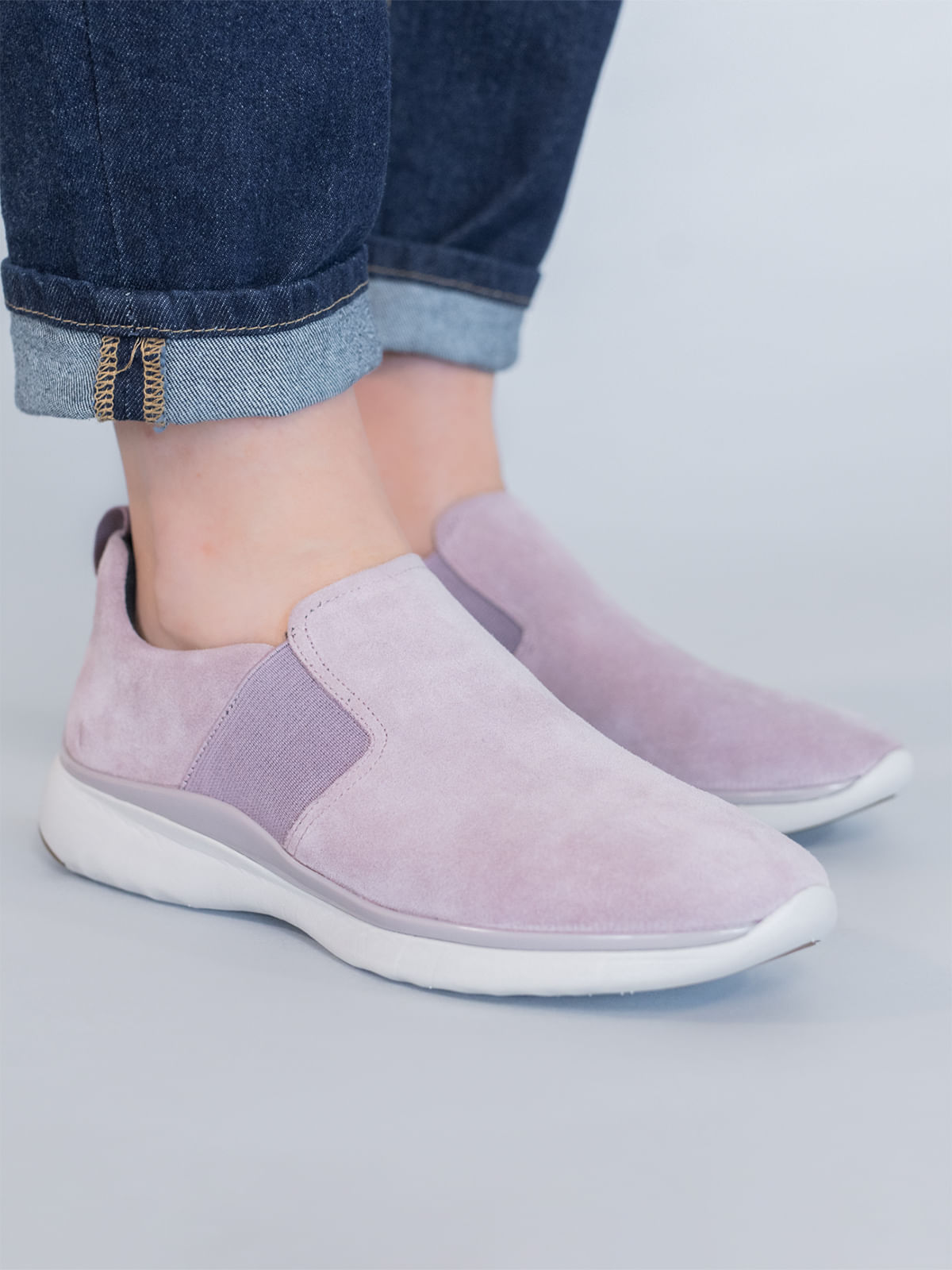 Zapatilla Cuero Mujer Sheer Rosado