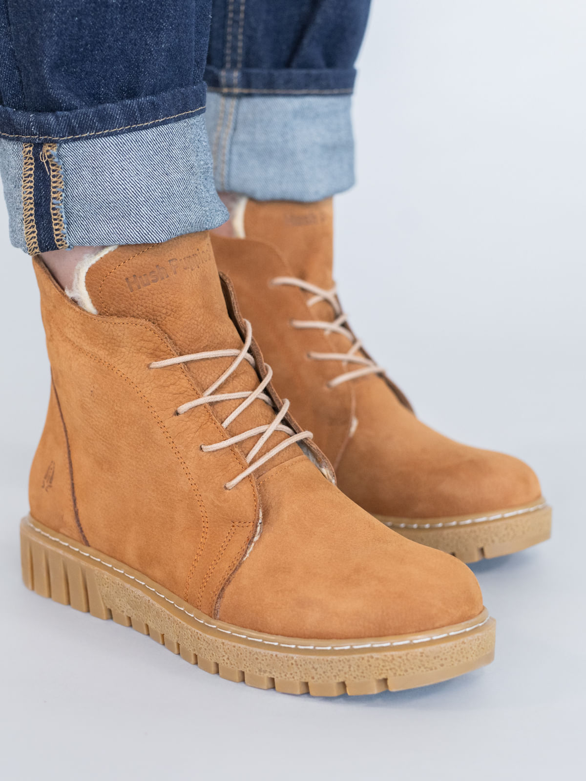 Botin Cuero Mujer Clere Café