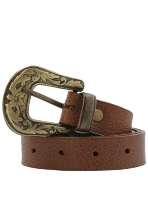 Cinturon Cuero Mujer Hp Valerie Café Hush Puppies