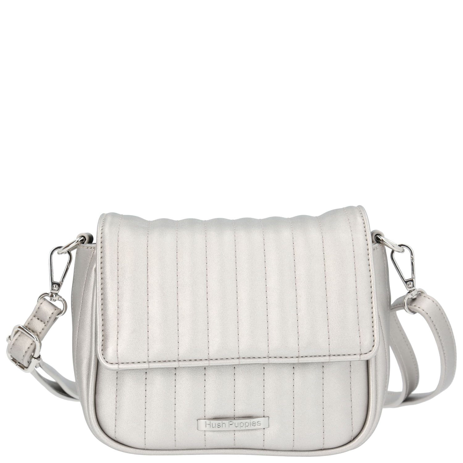 Cartera Ecocuero Mujer Kacie Cross Metalizado Hush Puppies