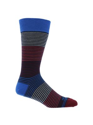 Calcetin Algodón Hombre C Fineline Azul  Hush Puppies
