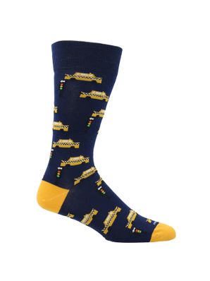 Calcetin Algodón Hombre C Taxi Nyc Azul Hush Puppies