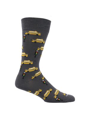 Calcetin Algodón Hombre C Taxi Nyc Gris Hush Puppies