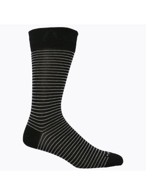 Calcetin Algodón Hombre D Stripes Negro Hush Puppies
