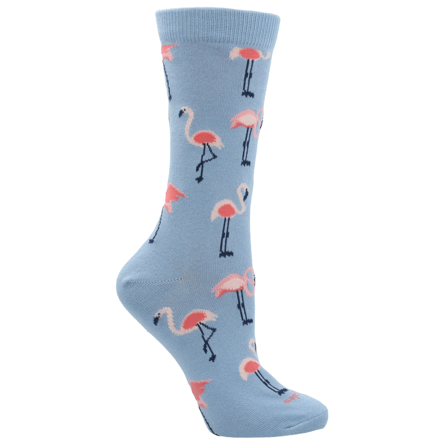 Calcetin Algodón Mujer C Flamingo Celeste Hush Puppies