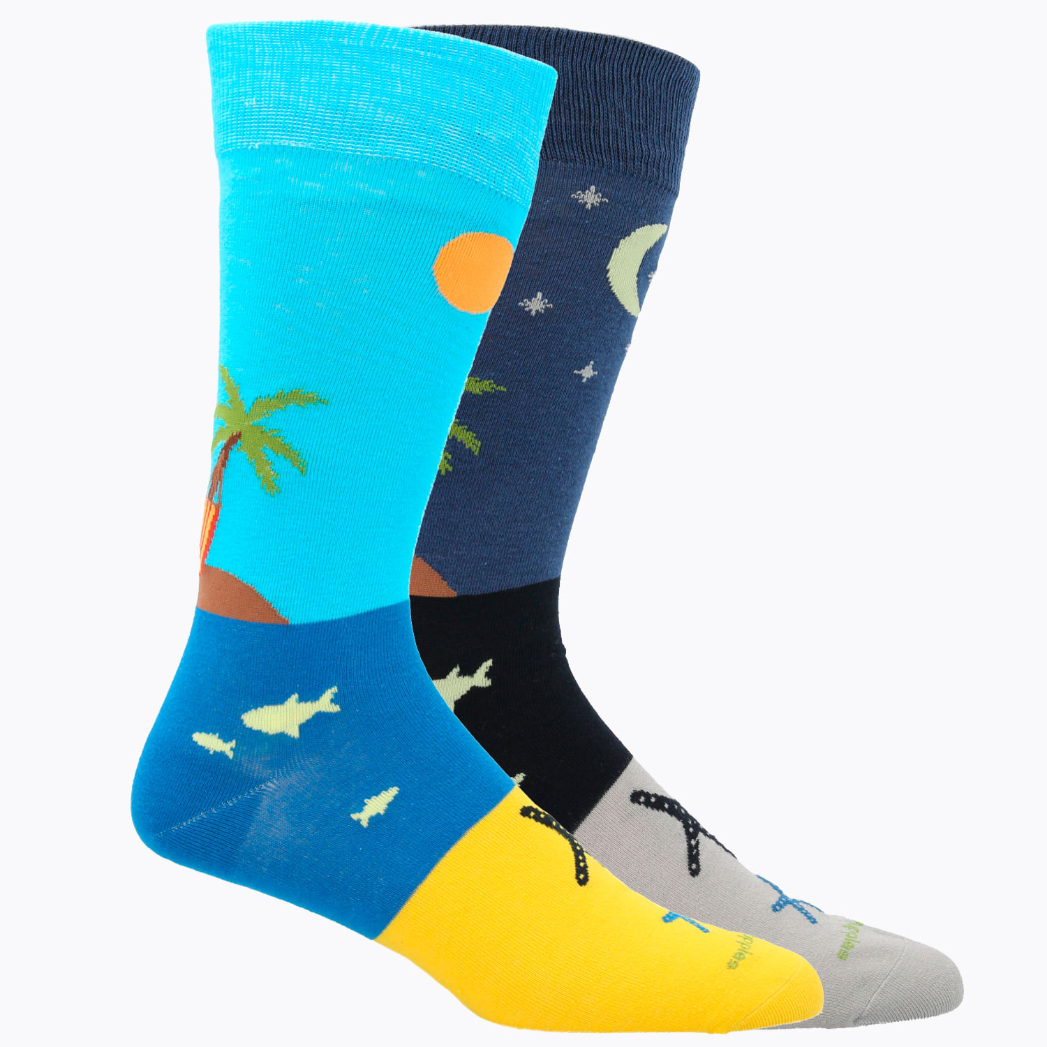 Calcetin Algodón Hombre C Dif Palm Multicolor Hush Puppies