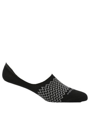 Calcetin Algodón Hombre Inv Zigzag Negro Hush Puppies