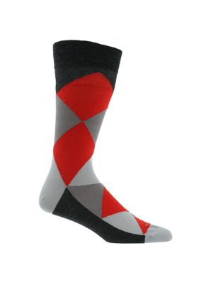Calcetin Algodón Hombre C Diamond Gris Hush Puppies
