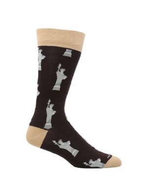 Calcetin Algodón Hombre C Liberty Nyc Café Hush Puppies