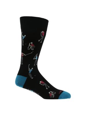 Calcetin Algodón Hombre C Golf Negro Hush Puppies