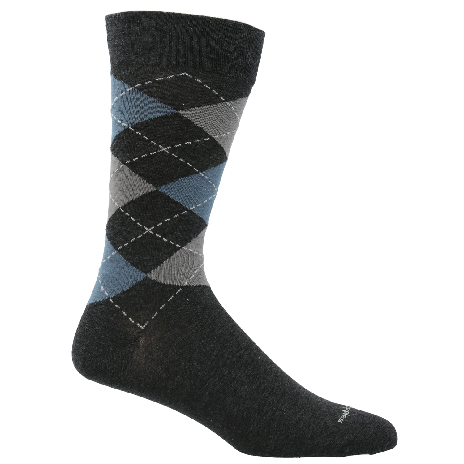 Calcetin Algodón Hombre C Cuff Argyle Gris Hush Puppies
