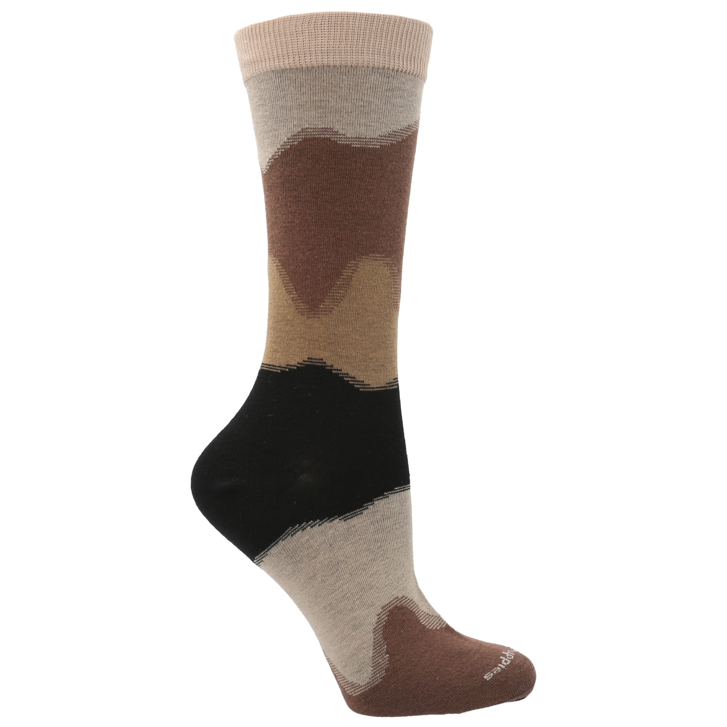 Calcetin Algodón Mujer C Waves Beige/Crudo Hush Puppies