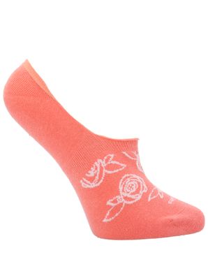 Calcetin Algodón Mujer Inv Roses Rojo Hush Puppies