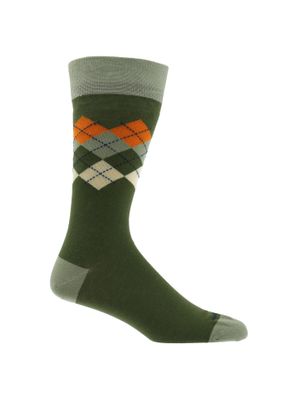 Calcetin Algodón Hombre C Rombos Verde Hush Puppies