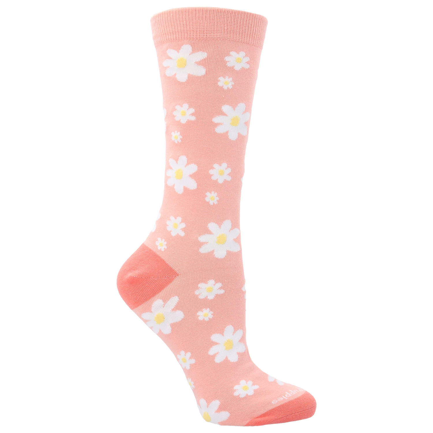 Calcetin Algodón Mujer C Flores Rosado Hush Puppies