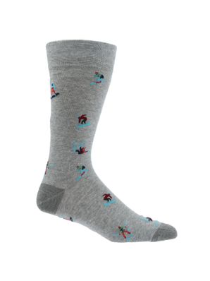 Calcetin Algodón Hombre C Wipeout Gris Hush Puppies