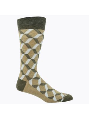 Calcetin Algodón Hombre C Rubiks Verde Hush Puppies