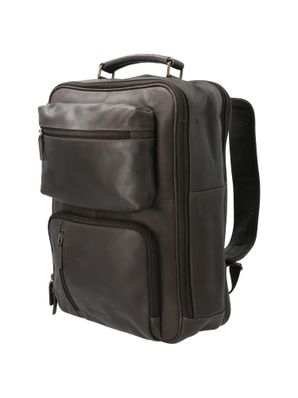 Mochila Cuero Hombre Th Elmer Back Café Hush Puppies