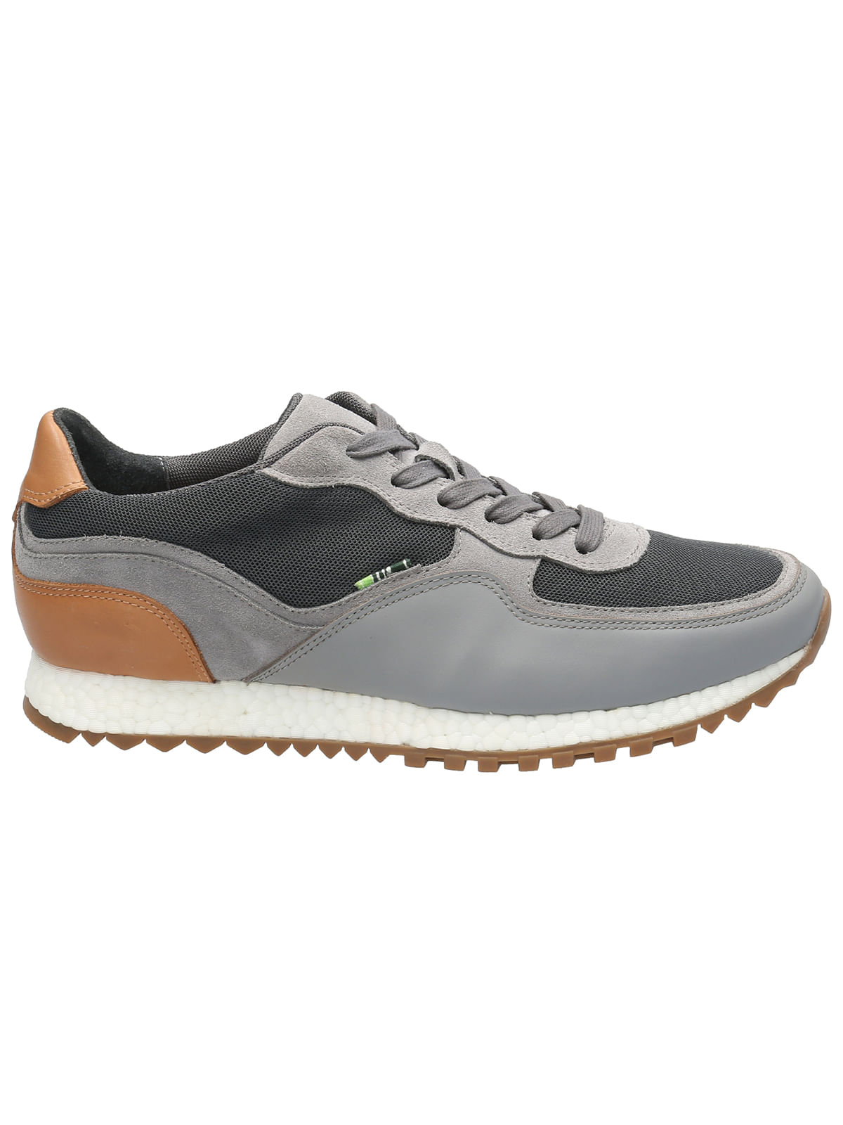 Zapatilla Cuero Hombre Basalt Gris Rockford