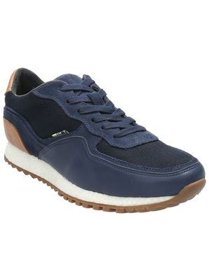 Zapatilla Cuero Hombre Basalt Azul Rockford