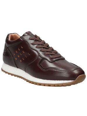 Zapatilla Cuero Hombre Graig Café Oscuro Rockford