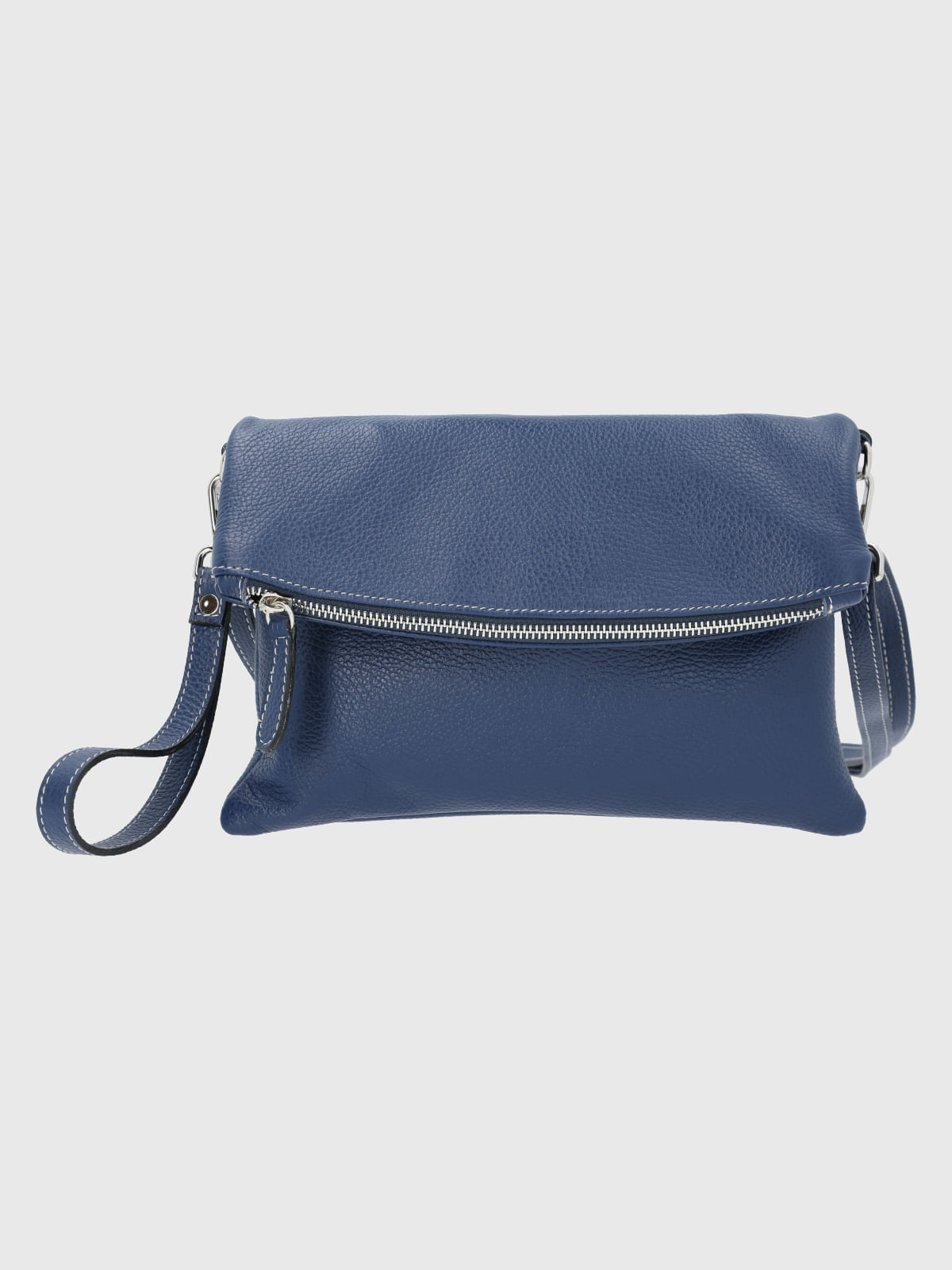 Cartera Cuero Mujer Grazia Cross Azul Hush Puppies