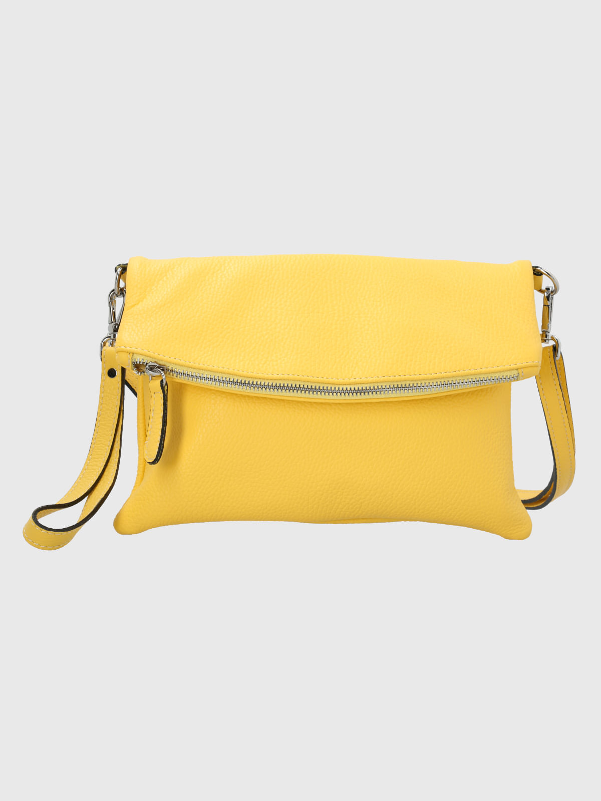 Cartera Cuero Mujer Grazia Cross Amarillo Hush Puppies