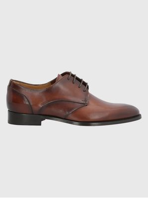 Zapato Vestir Cuero Hombre Messia Café