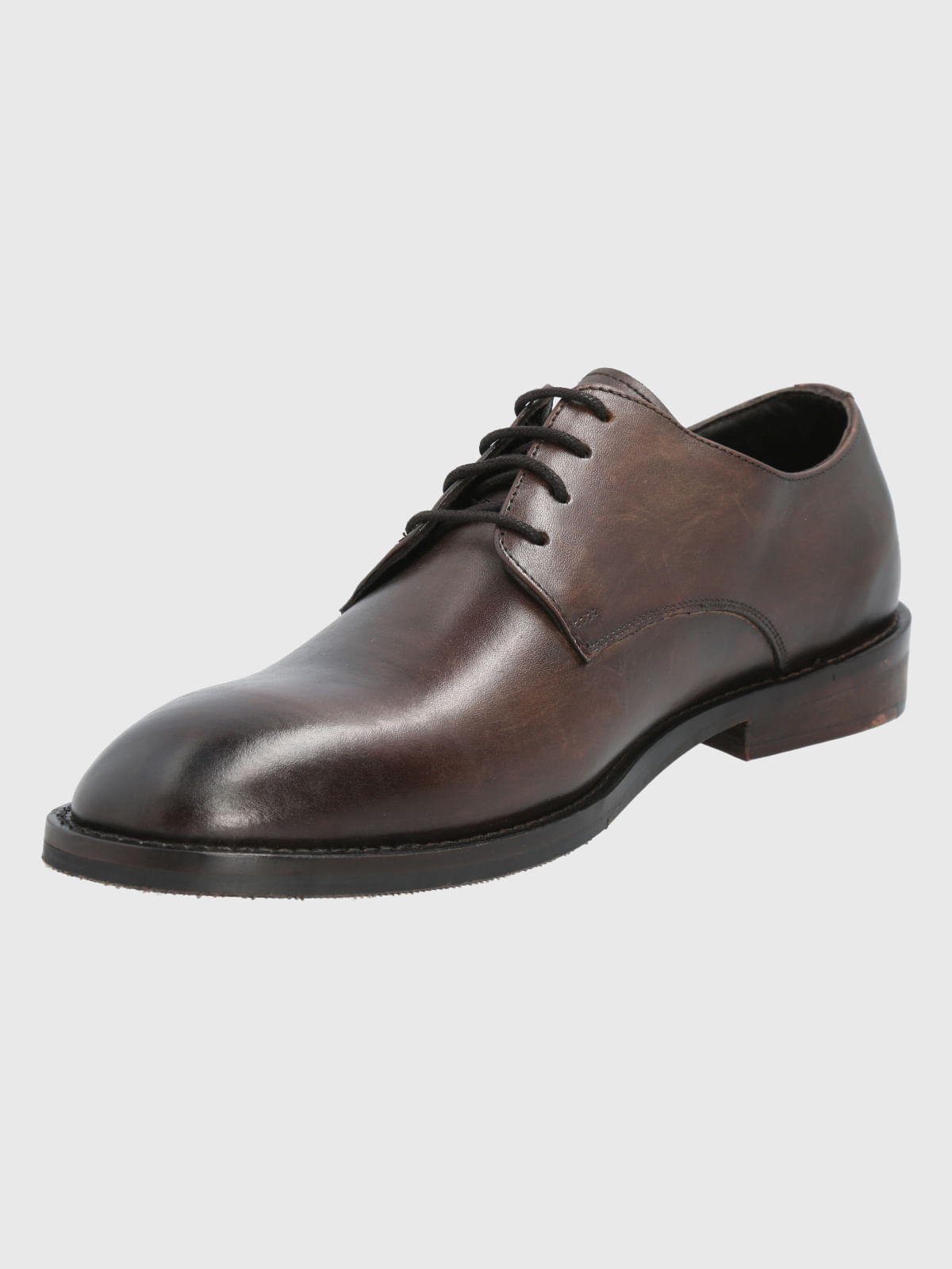 ZAPATO VESTIR CUERO ANOLA CAFÉ OSCURO
