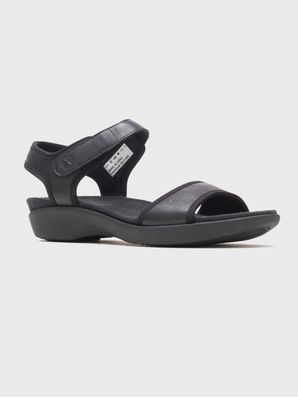 Sandalia Cuero Mujer Dorri Qtr Strap Negro