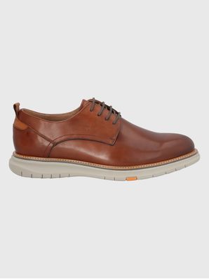 Zapato Cuero Hombre Rustic Café