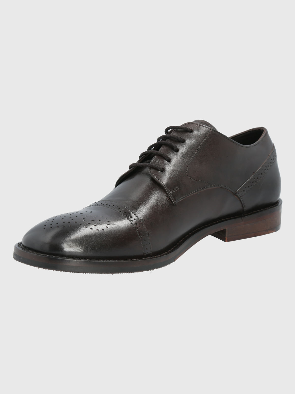 ZAPATO VESTIR CUERO KENTON CAFÉ OSCURO