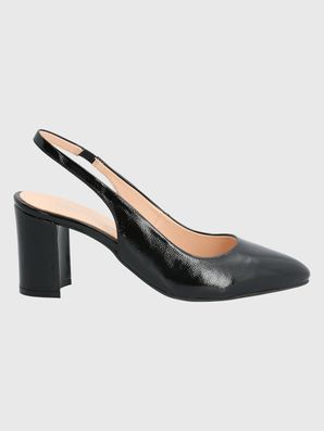 Zapato Vestir Cuero Mujer Temu Negro