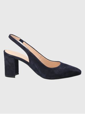 Zapato Vestir Cuero Mujer Temu Azul Oscuro