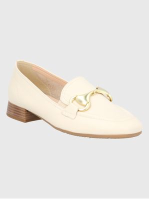 Mocasin Pasturo Mujer Blanco