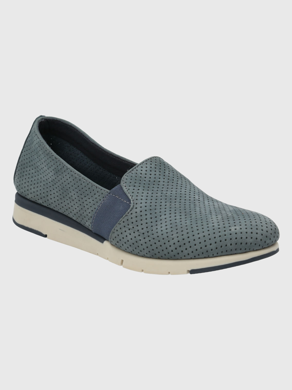 SLIP ON CUERO FAST ACTION AZUL