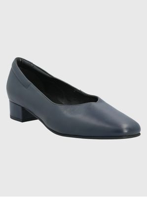 Zapato Cuero Mujer Eleven Azul Oscuro