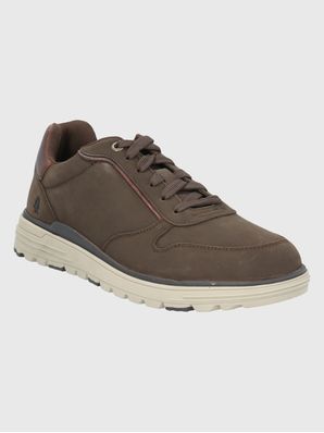 Zapatilla Cuero Hombre Gualaz Café Oscuro