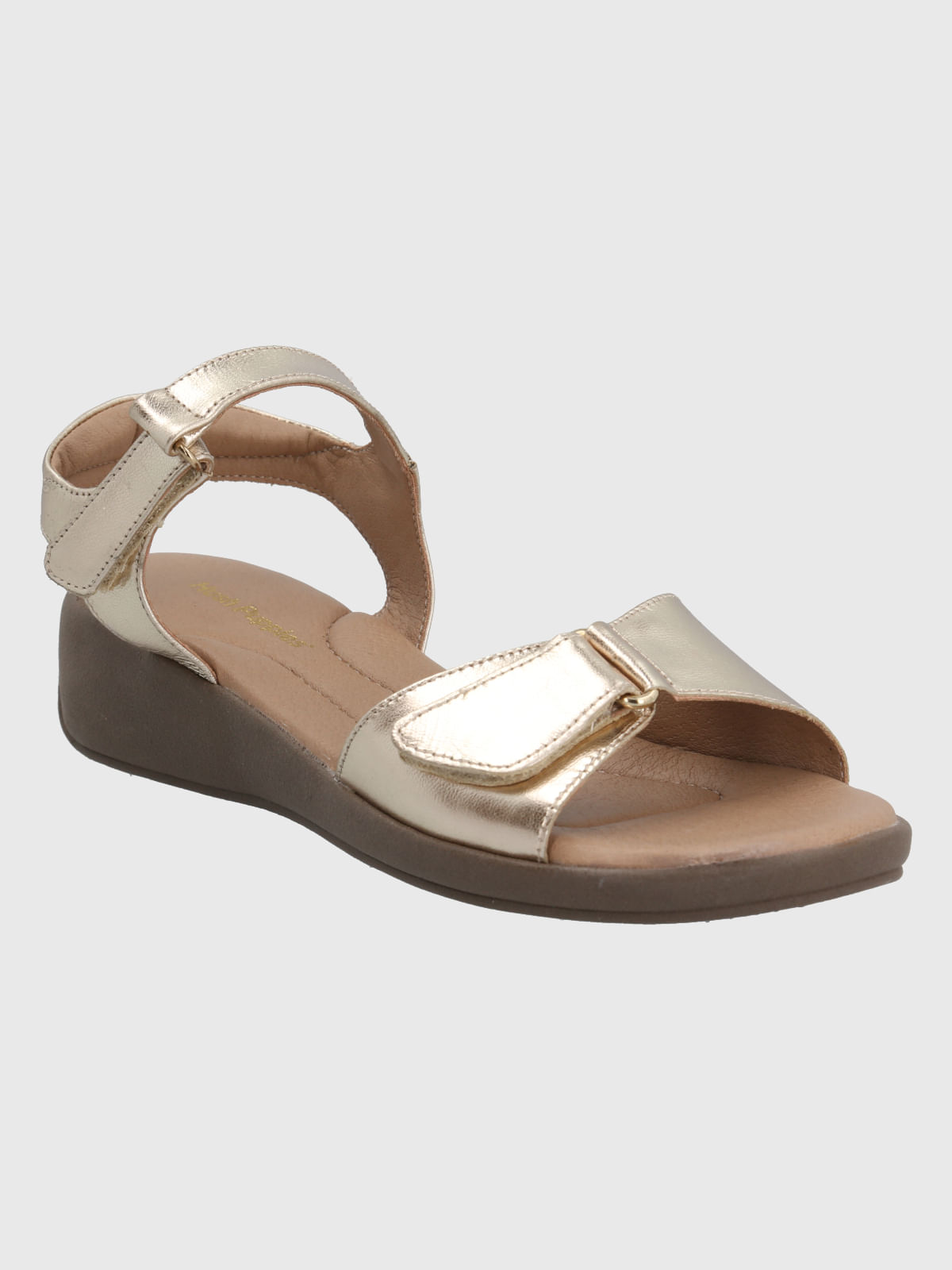 SANDALIA CUERO ANDALO DORADO