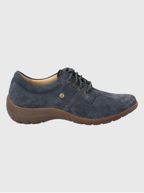 Zapato Cuero Mujer Rojam Azul Oscuro