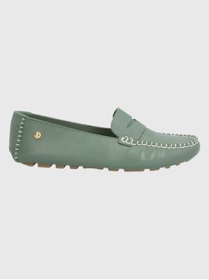 Mocasin Cuero Mujer Domaso Verde