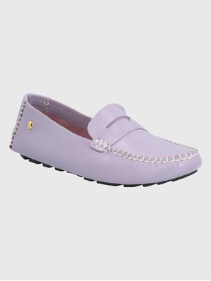 Mocasin Cuero Mujer Domaso Lila