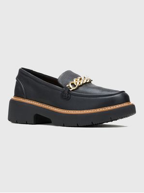 Mocasin Cuero Mujer Jodie Bit Negro