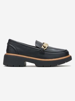 Mocasin Cuero Mujer Jodie Bit Negro