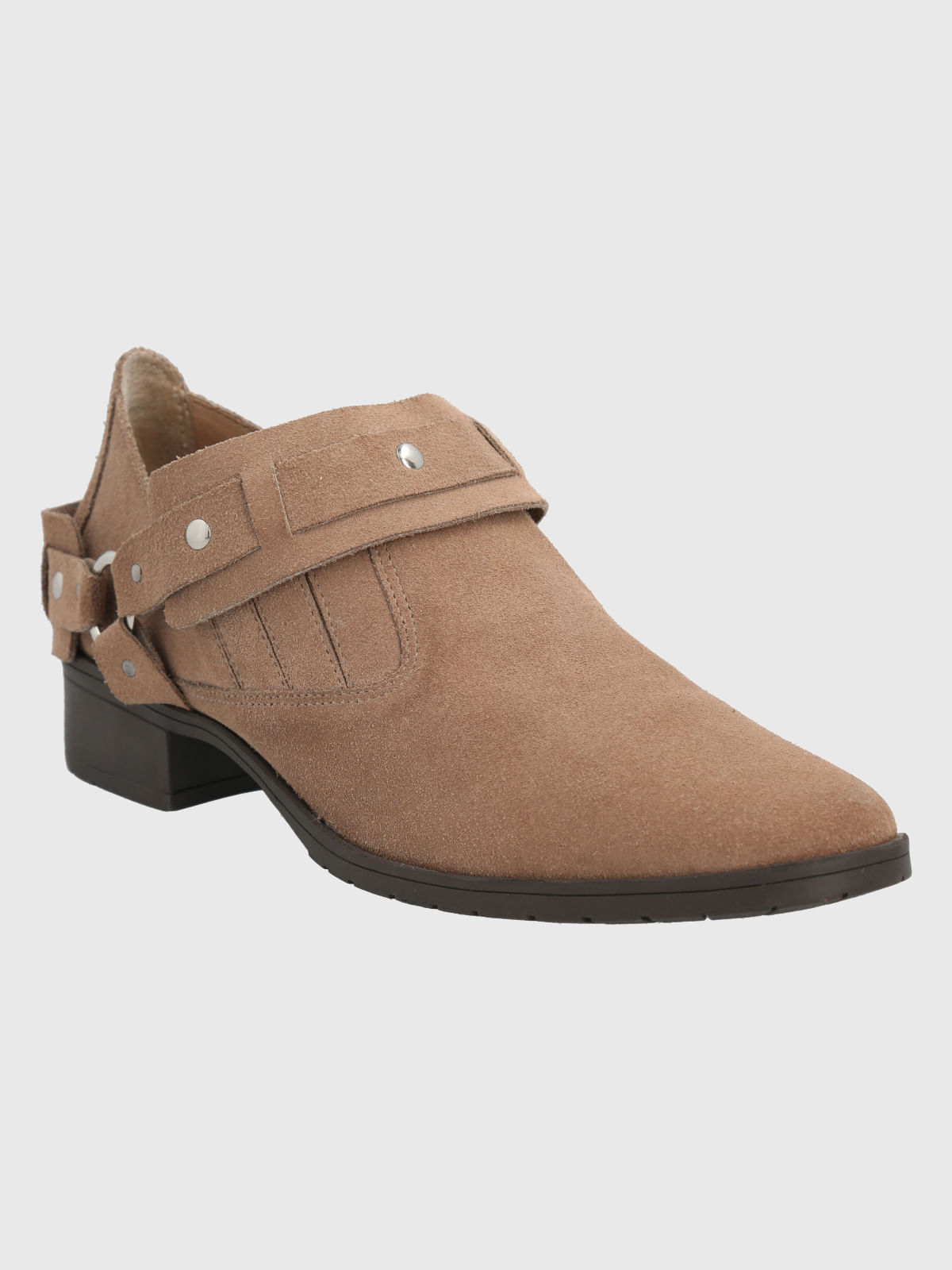 BOTIN CUERO MALGA TAUPE