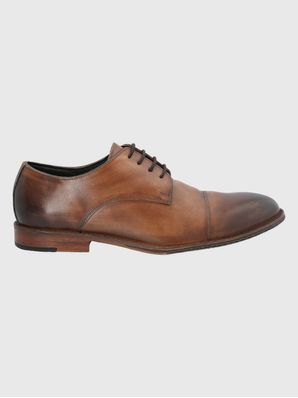 Zapato Vestir Cuero Hombre Warren Café Claro