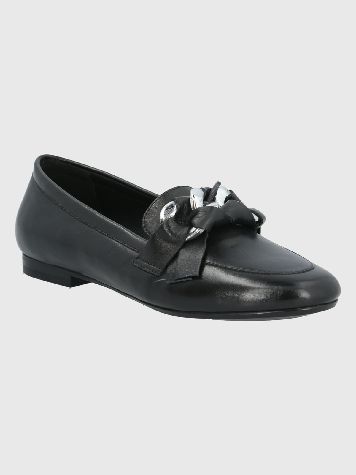 MOCASIN CUERO MONS NEGRO