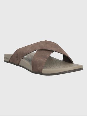 Sandalia Panto Hombre Café Oscuro