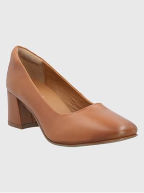 Zapato Cuero Mujer Lecco Café
